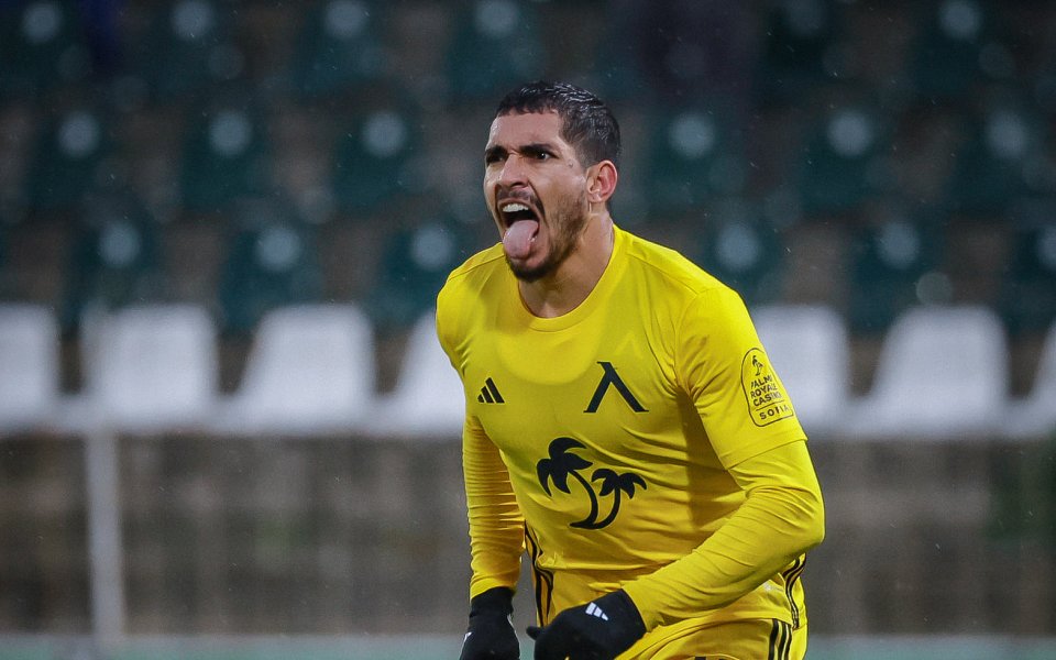 Голът на бразилеца Уелтън в мача на Левски срещу Хебър