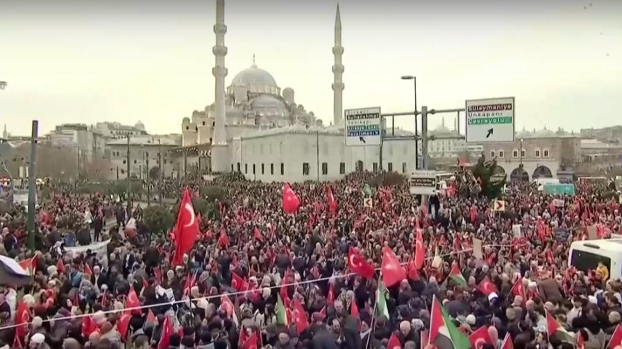 250 000 души на шествие в подкрепа на Газа