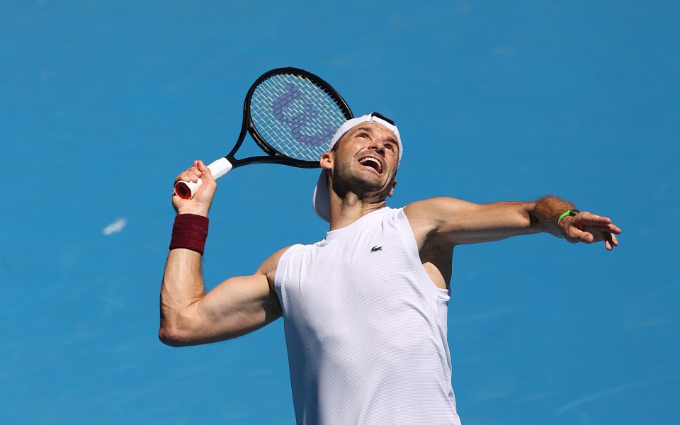 Тренировка на Григор Димитров преди Australian Open, 10.01.2024 г.