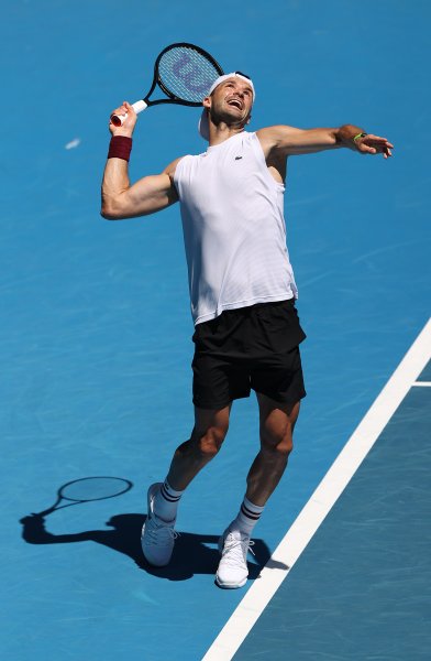 Тренировка на Григор Димитров преди Australian Open1