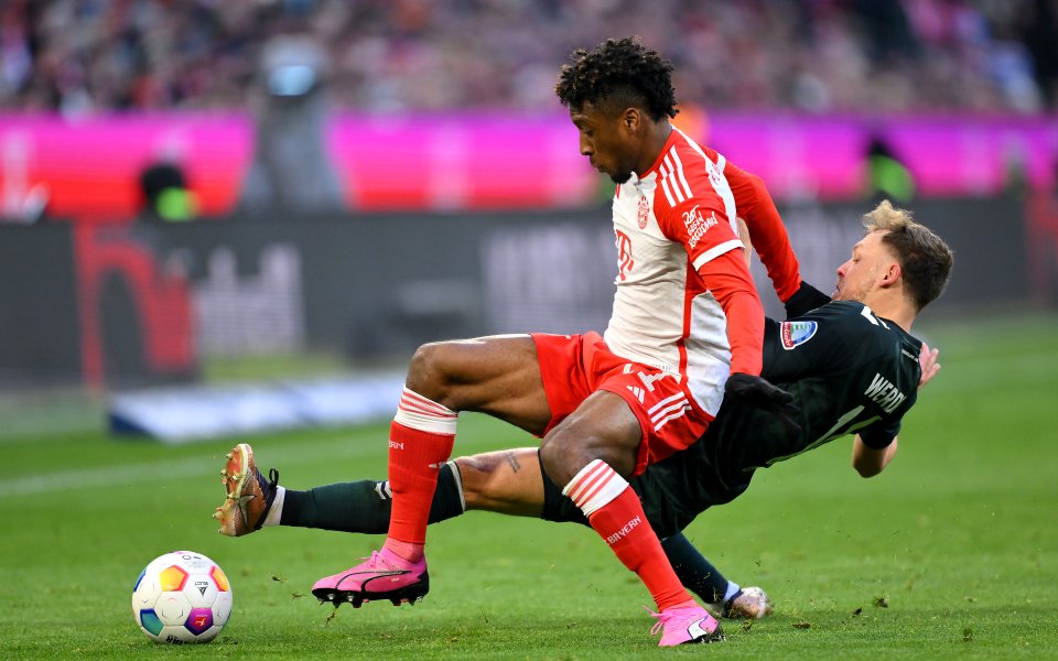 Отборите на Байерн Мюнхен и Вердер Бремен играят при резултат