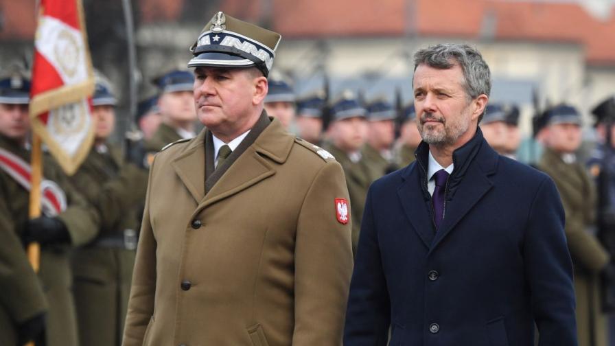 Датският крал Фредерик X е на посещение в Полша