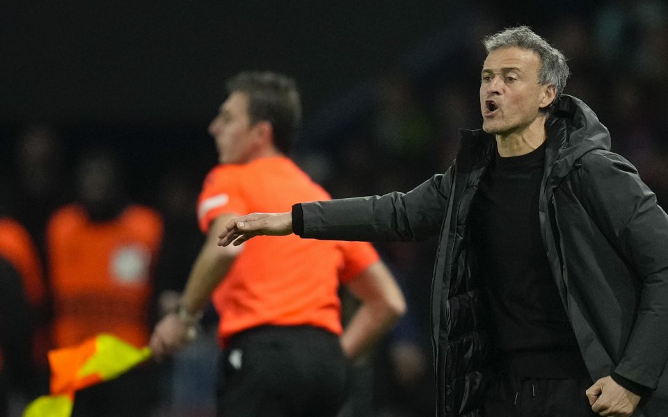 Треньорът на Пари Сен Жермен Луис Енрике поздрави състава на