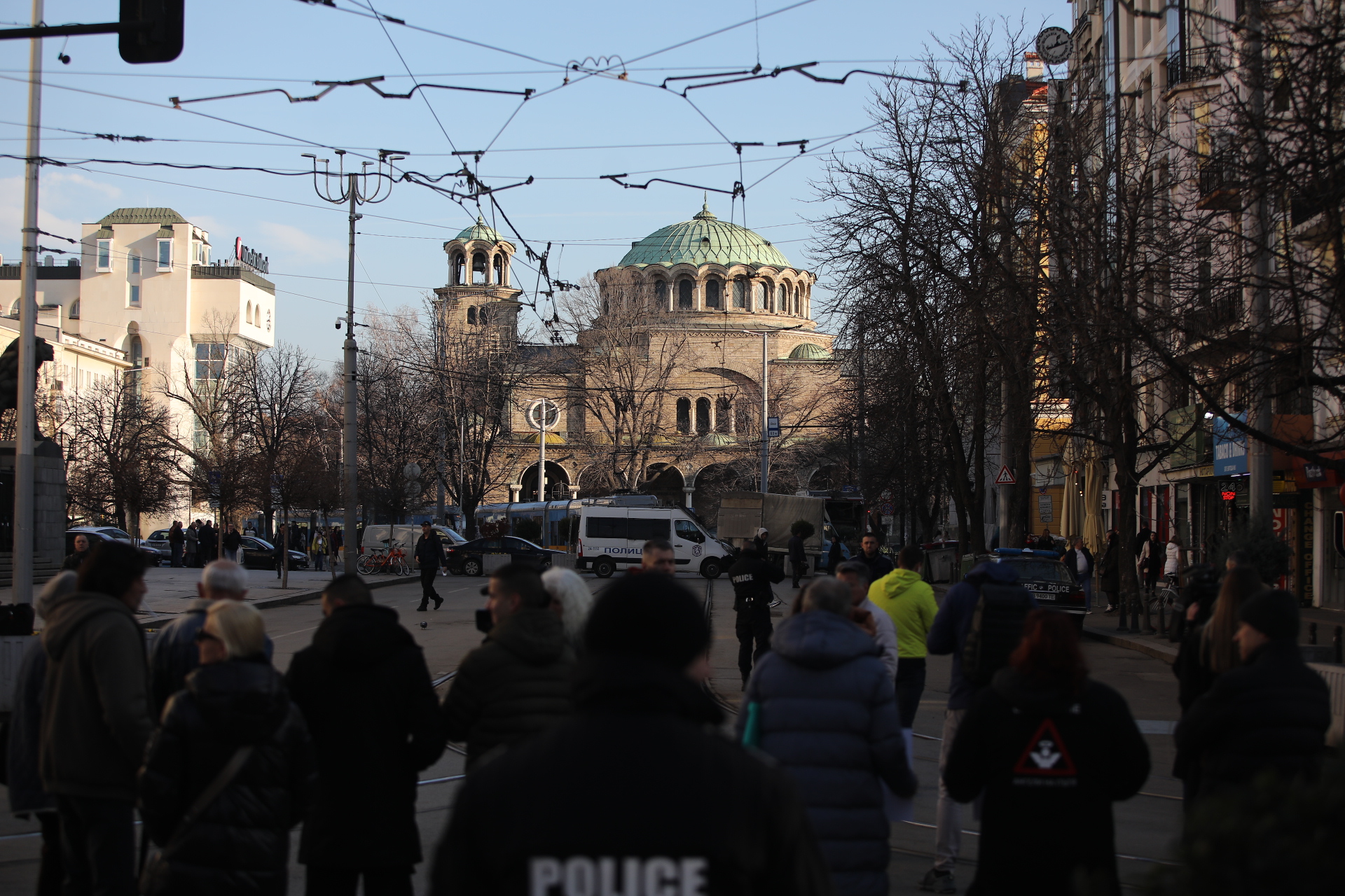 <p>Протест с искане за по-строг контрол на пътя пред Съдебната палата в София</p>