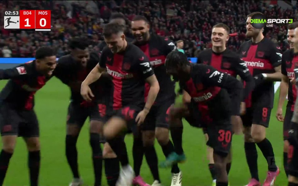 В третата минута на двубоя между Байер Леверкузен и Майнц