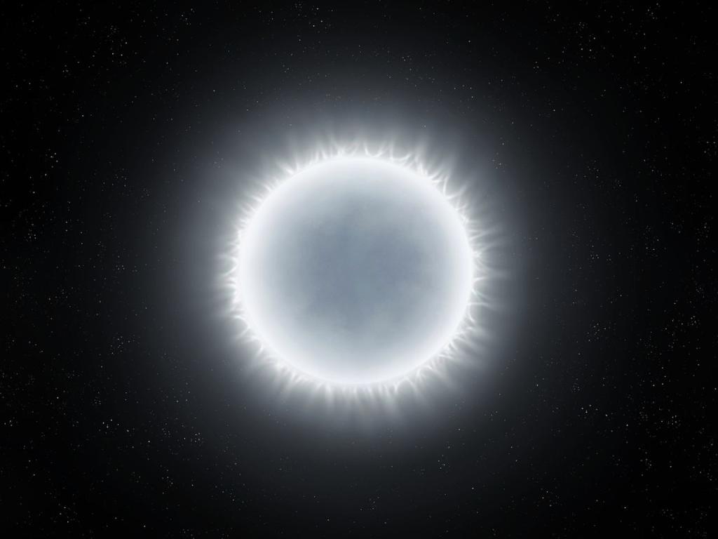 Бавно охлаждащ се звезден въглен известен като бяло джудже с