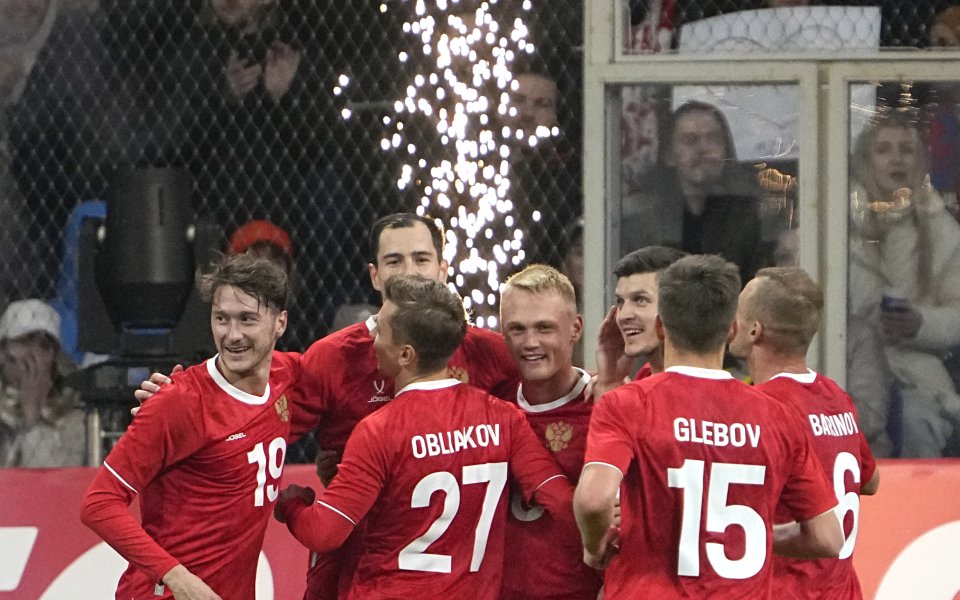 Националният отбор на Русия победи с 4:0 Сърбия в контролна
