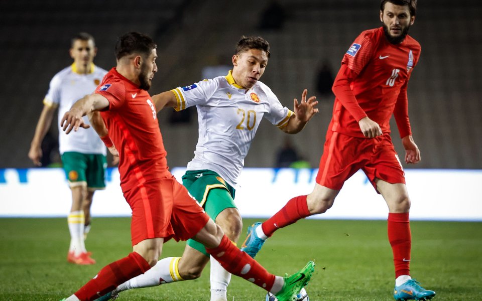 Националният отбор на България записа равенство 1:1 срещу домакина Азербайджан