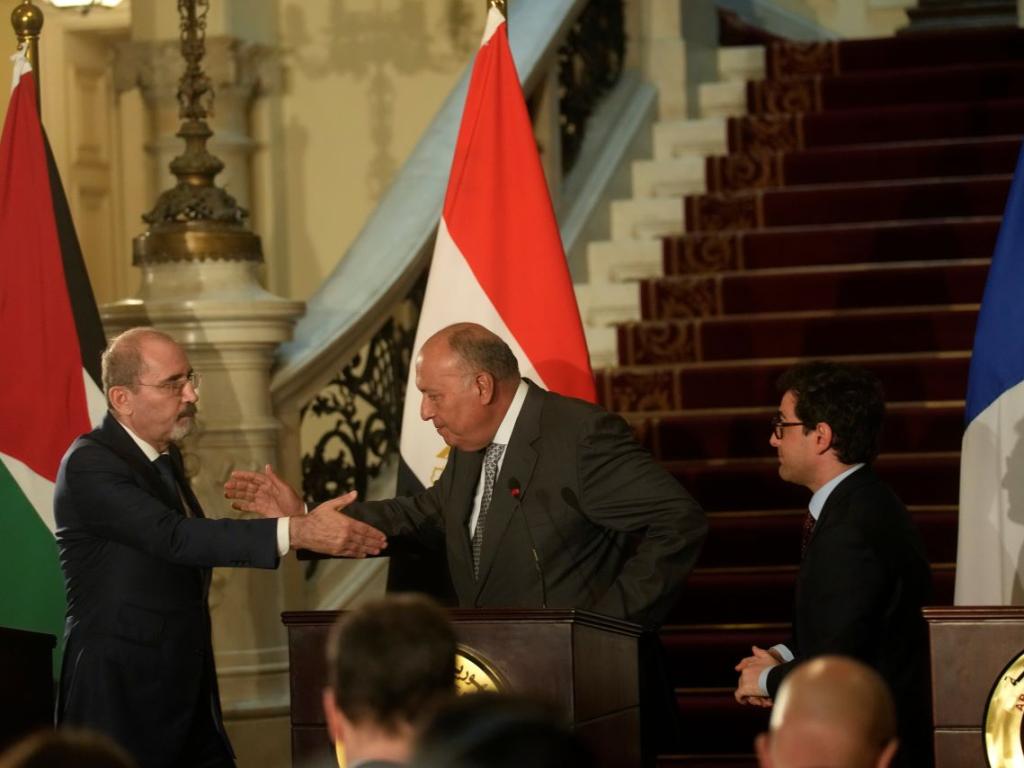 Външните министри на Франция Египет и Йордания призоваха за незабавно