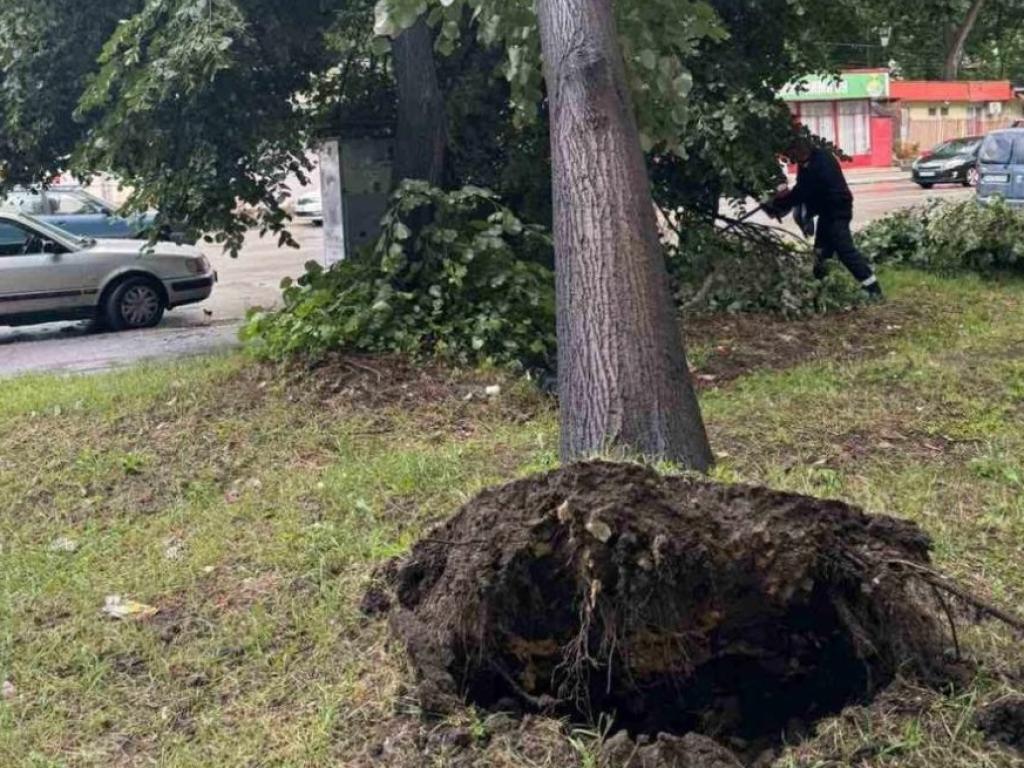 Врезултат на разразилата се буря след 17 00 часа е получен