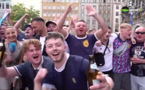 Шотландците покориха Мюнхен - вижте атмосферата преди откриващия мач на UEFA EURO 2024 (видео)