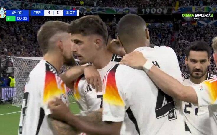 Германия наниза трети на Шотландия, 