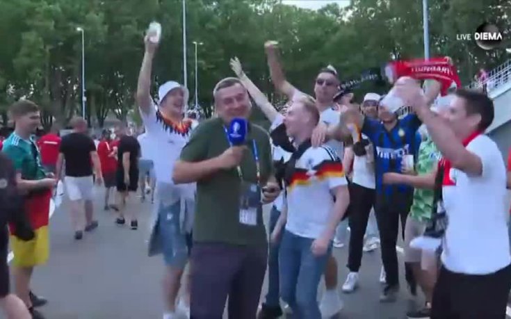 Атмосферата след победата на Германия над Унгария (видео)