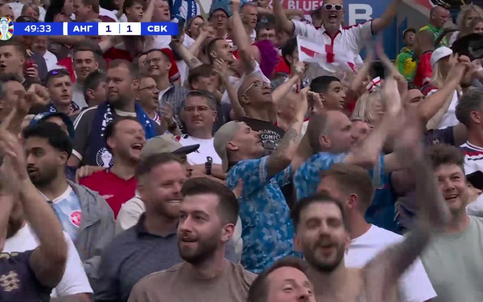 Гол на Англия срещу Словакия в мач от осминафиналите на