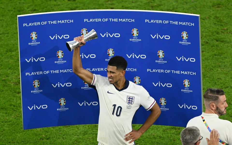 Джуд Белингам спечели Играч на мача в драмата между Англия