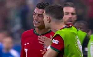 Големият Кристиано Роналдо не издържа на напрежението и избухна в сълзи (видео)