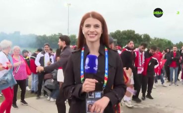 Обстановката сред турските фенове преди мача срещу Австрия