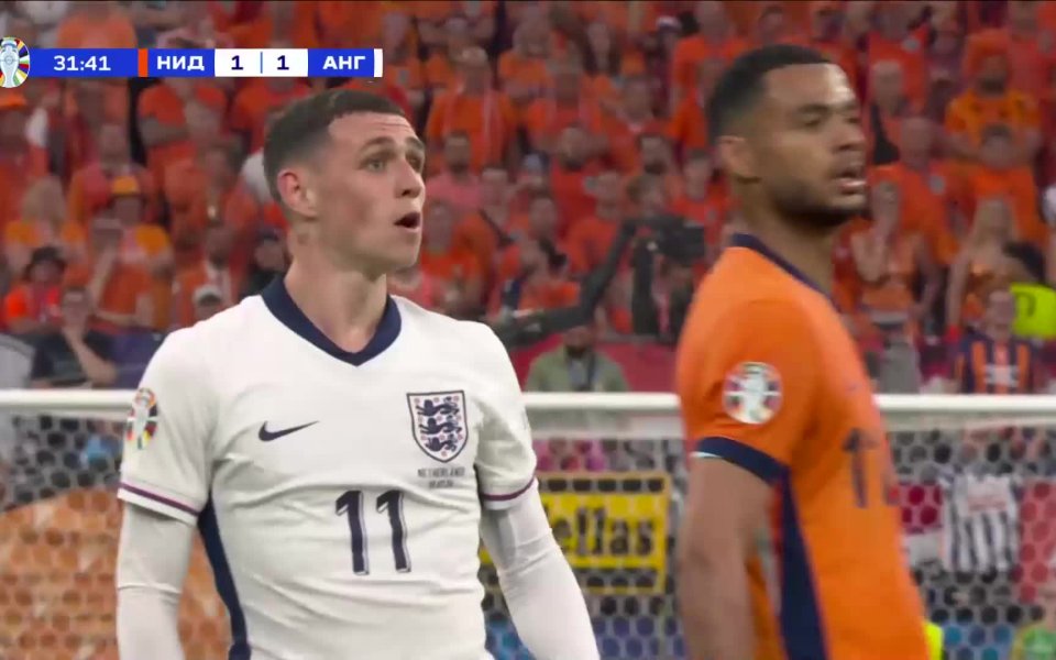 Греда и за Англия! В 32-ата минута най-активният на терена