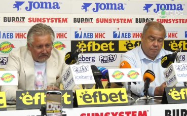 Пресконференция на Иван Василев и Веселин Стоянов