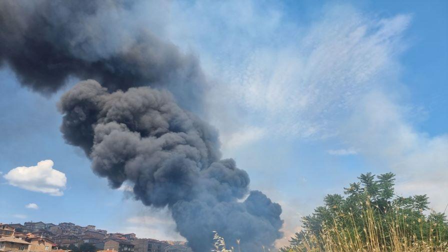 Пожар в близост до Дом за деца в Стара Загора