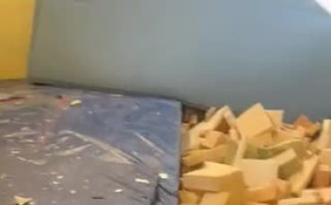 Пораженията от разбитата зала на ЦСКА (видео)