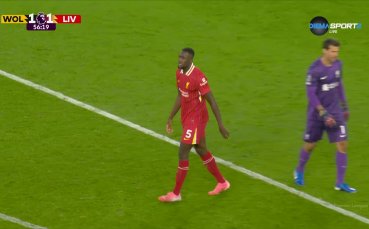 Уулвс изравняват след груба грешка на Конате