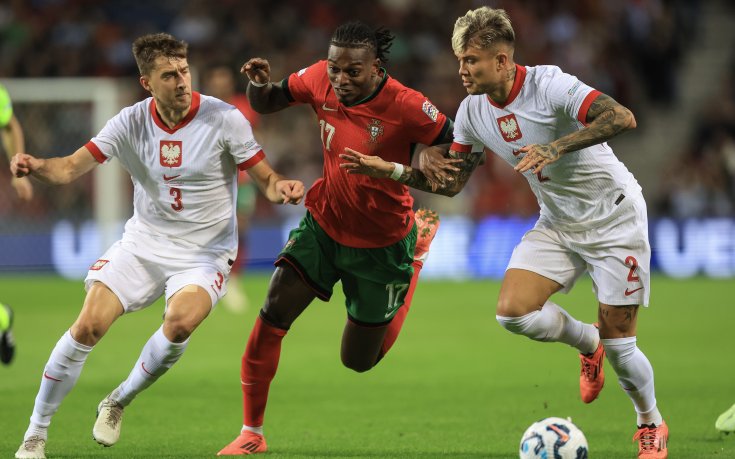 Португалия разгроми Полша за едно полувреме