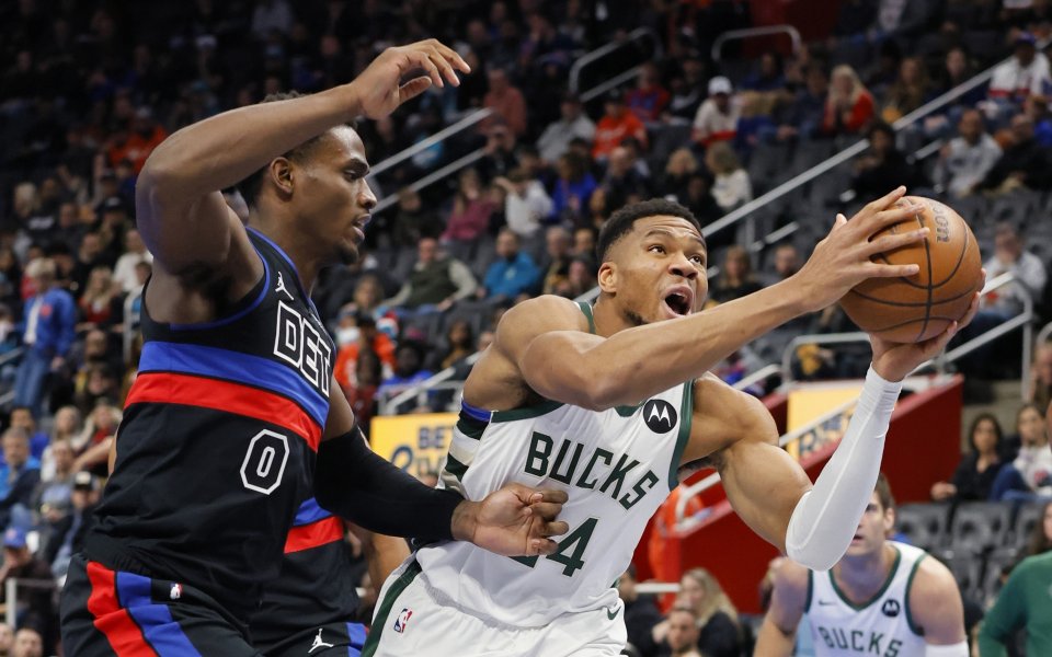 Детройт Пистънс - Милуоки Бъкс 107:128 точки / НБА, редовен сезон, 04.12.2024 г.