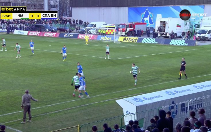 Черно море - Спартак Варна 1:0 /първо полувреме/