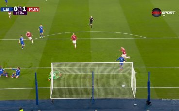 Лестър - Манчестър Юнайтед 0:1 /първо полувреме/