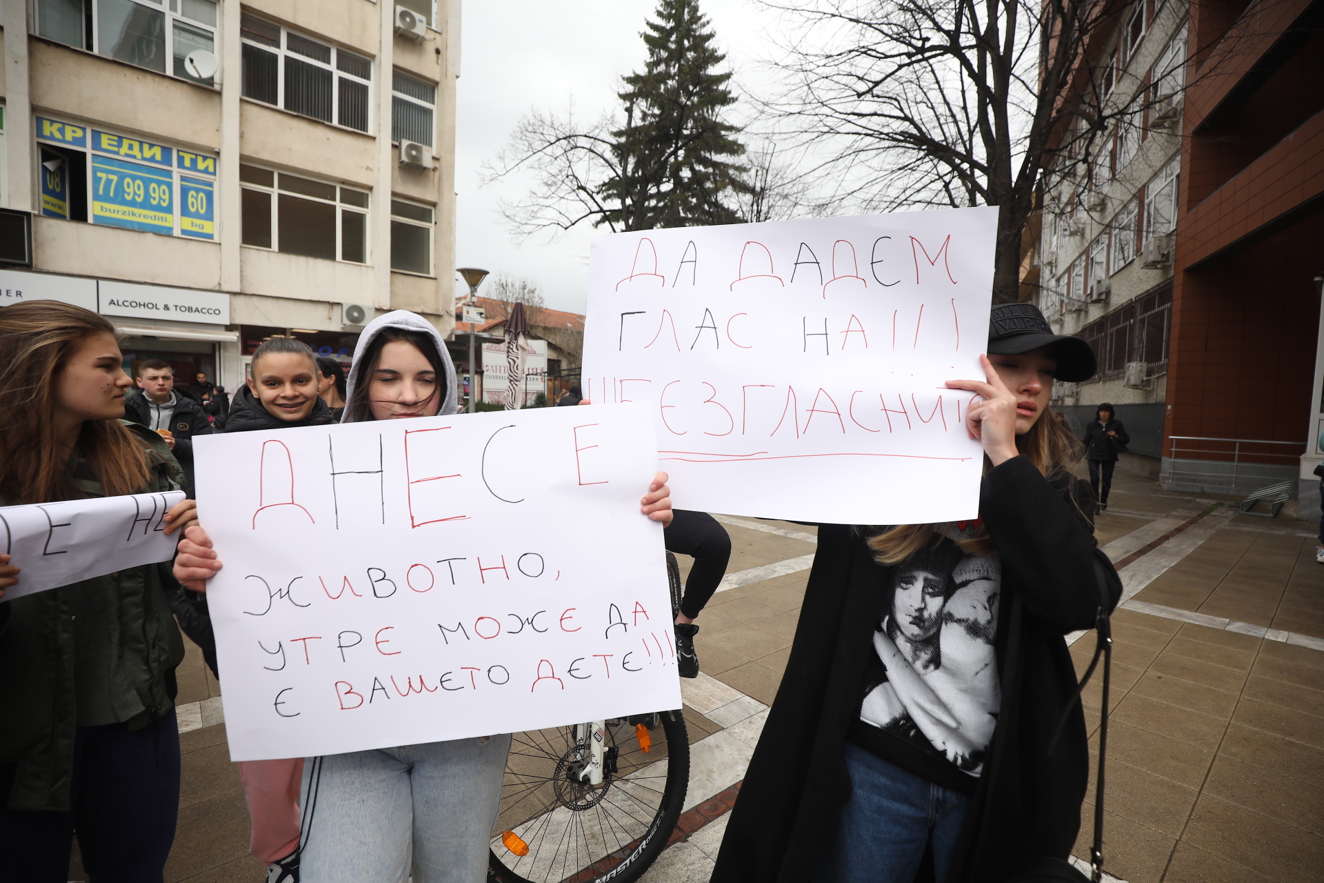 <p>Жители на Перник се събраха на протест срещу насилието над животни пред Съдебната палата в града.</p>