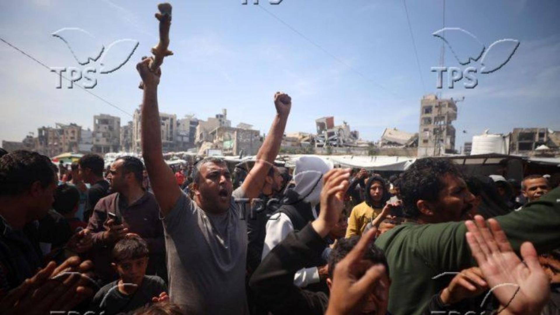 Палестинци излязоха на протести в северната част на Ивицата Газа