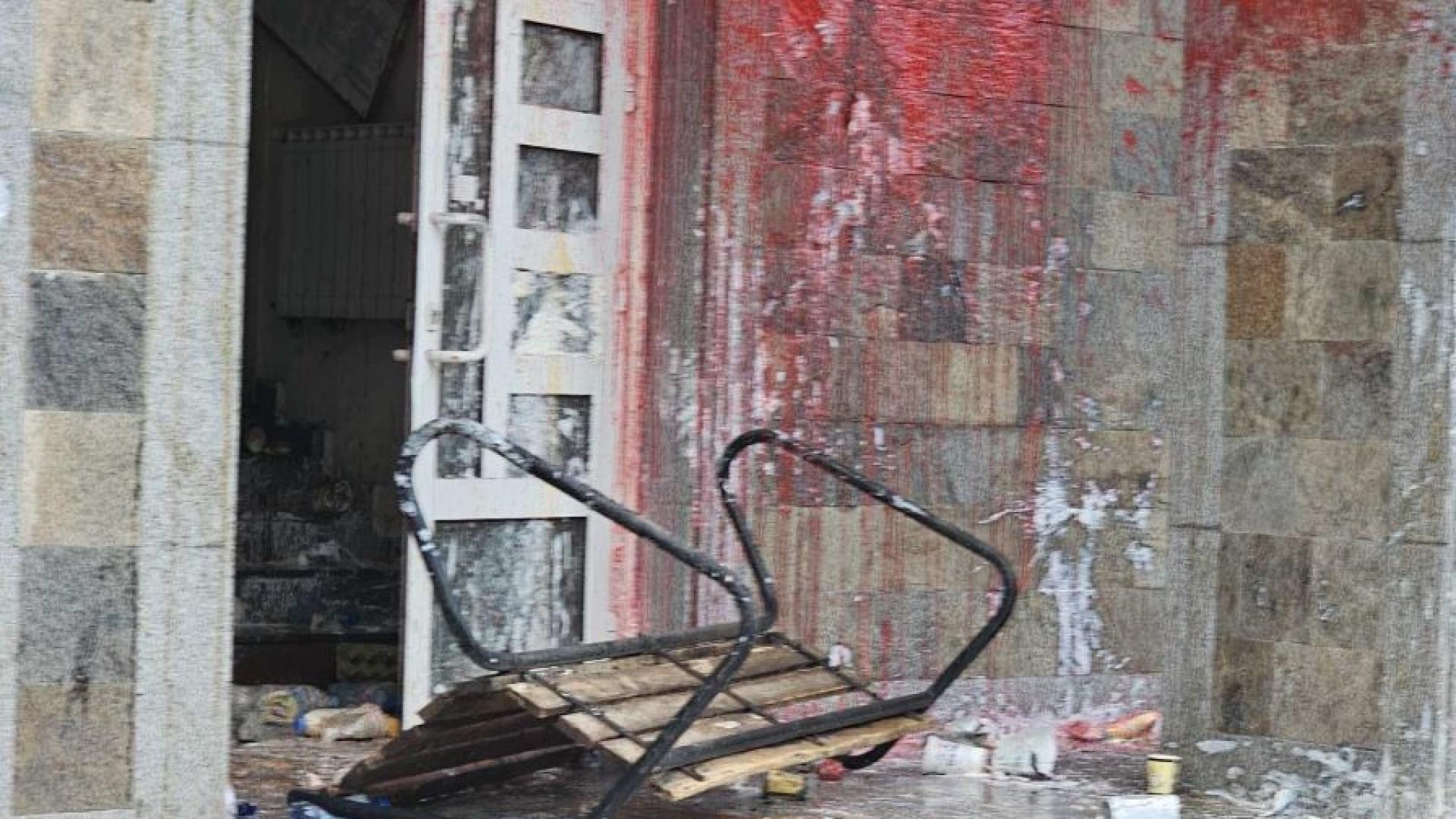 От МВР Хасково съобщиха че при протестите пред сградата