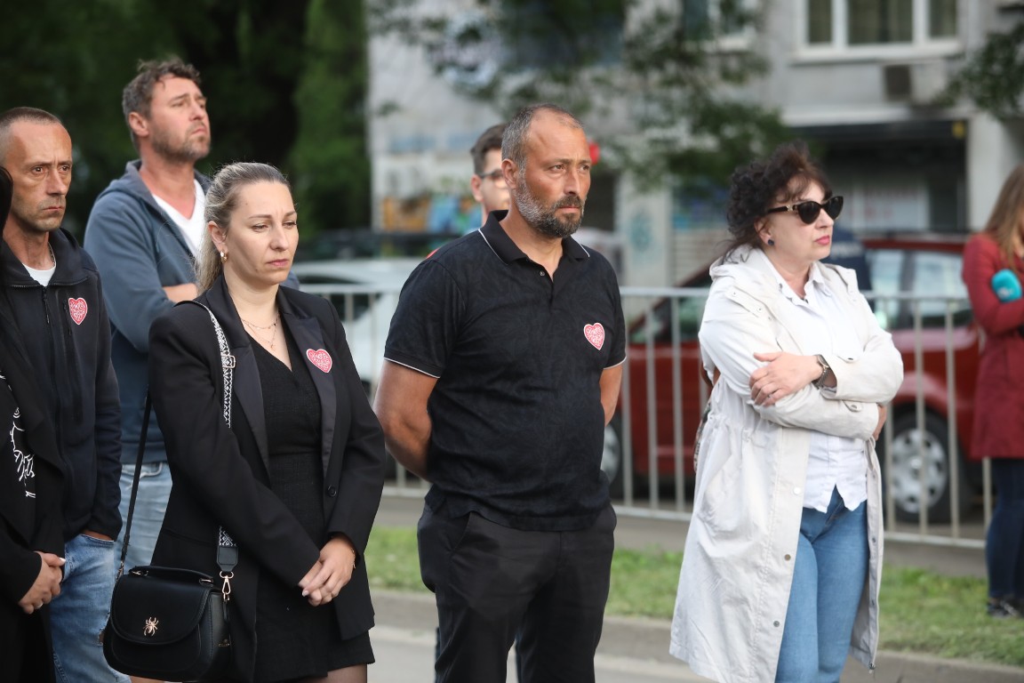 <p>Протест в памет на Ани и Явор на столичния бул. &bdquo;Сливница&ldquo;</p>