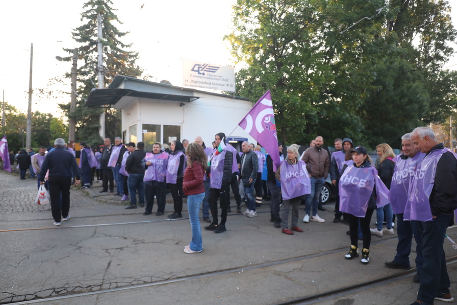 <p>Протест спря движението на градския транспорт в столицата</p>