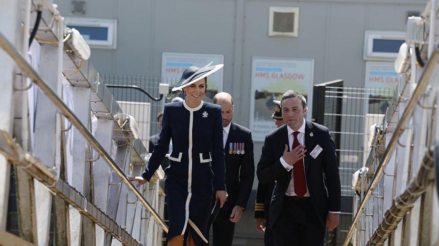 Кейт Мидълтън в ролята на кръстница на HMS...