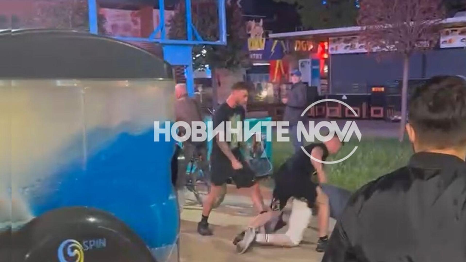 Сбиване между британци на главната алея в курортен комплекс Слънчев