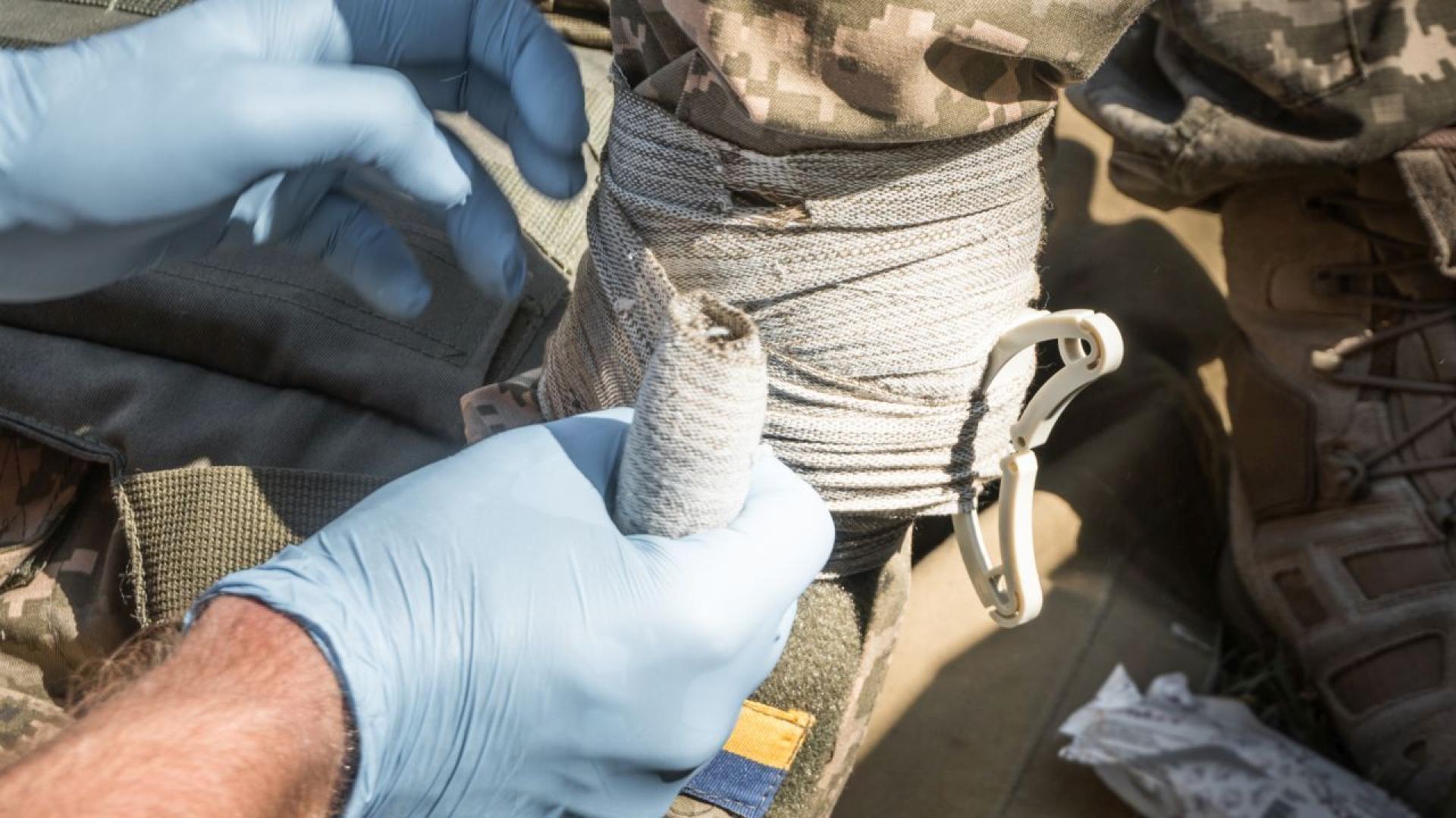 ВСумска област евакуацията на ранените украински военни от фронта понякога