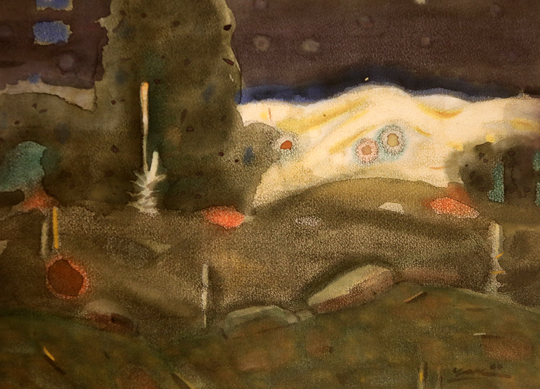 <p>Далече някъде и тук се прокрадва детският спомен на Васил Чакъров като селското момче от родното Багренци, помагало на родителите си в нощното напояване на точно такива градинки.</p>