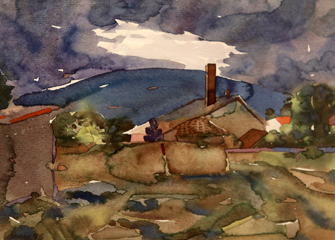 <p>Васил Чакъров - ЧАК (1934 - 2018). Нощ в градините.</p>