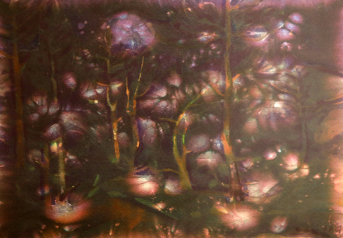 <p>Васил Чакъров - ЧАК (1934 - 2018). Нощ в градините.</p>