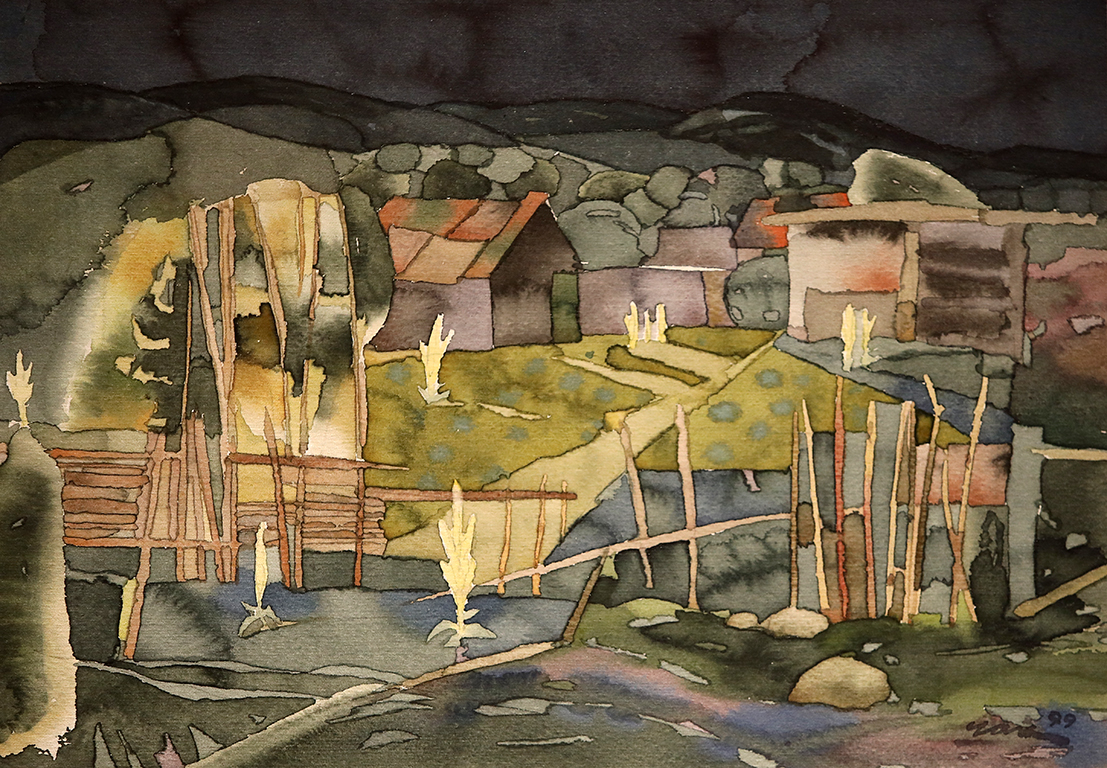 <p>Васил Чакъров - ЧАК (1934 - 2018). Нощ в градините.</p>