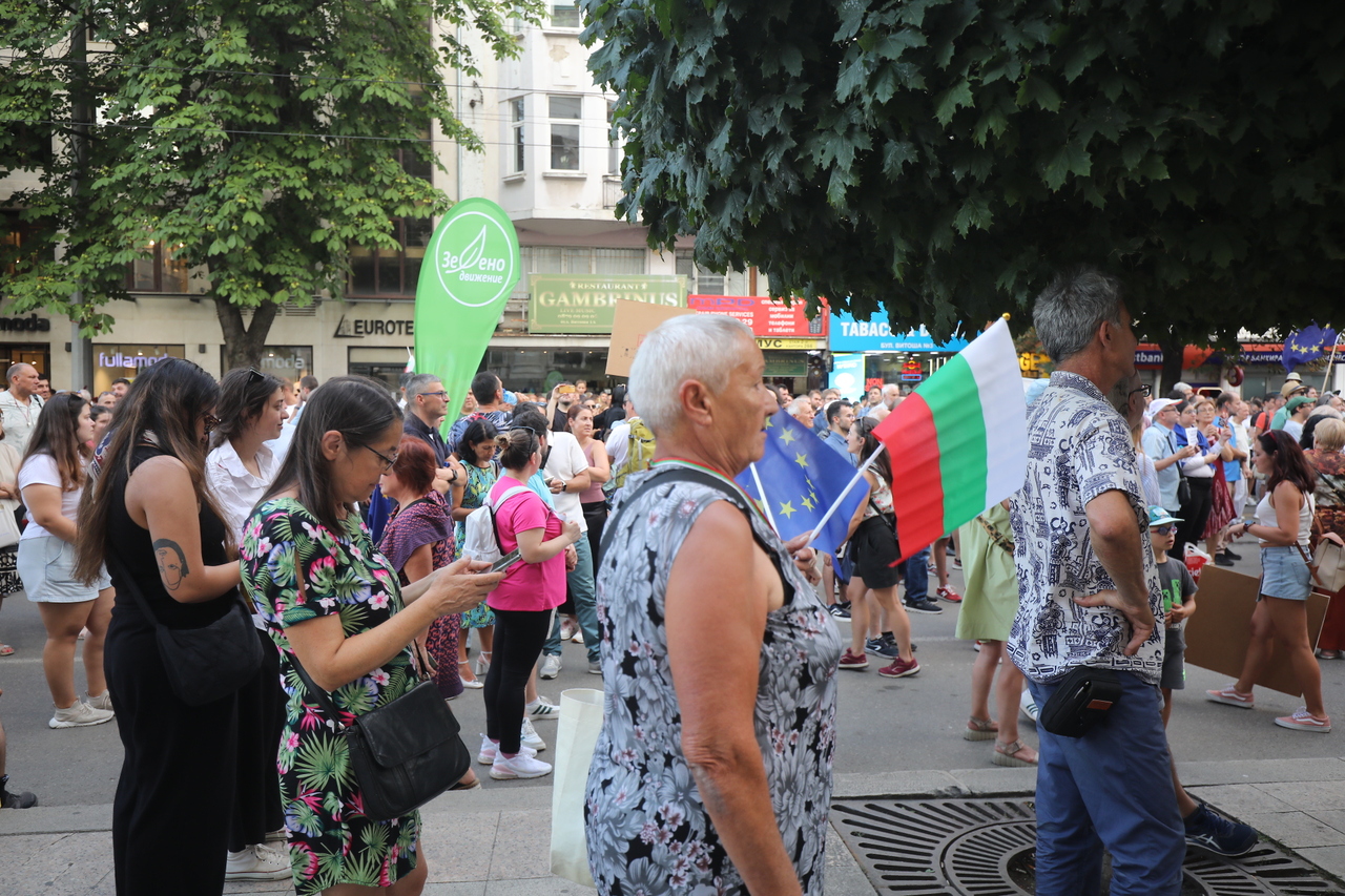 <p>Граждани поискаха оставката на изпълняващия функциите (и.ф.) главен прокурор Борислав Сарафов с протестно шествие от Съдебната палата в София и крайна точка историческата сграда на Народното събрание.</p>