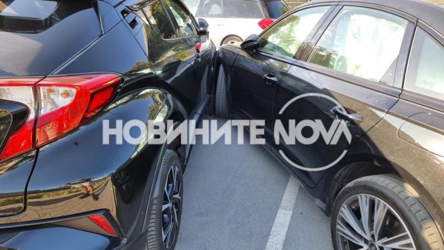 Шофьор заспа зад волана и блъсна 4 коли във Варна