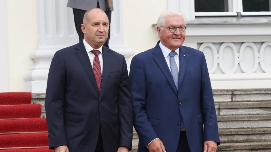 Румен Радев на официална среща с германския...