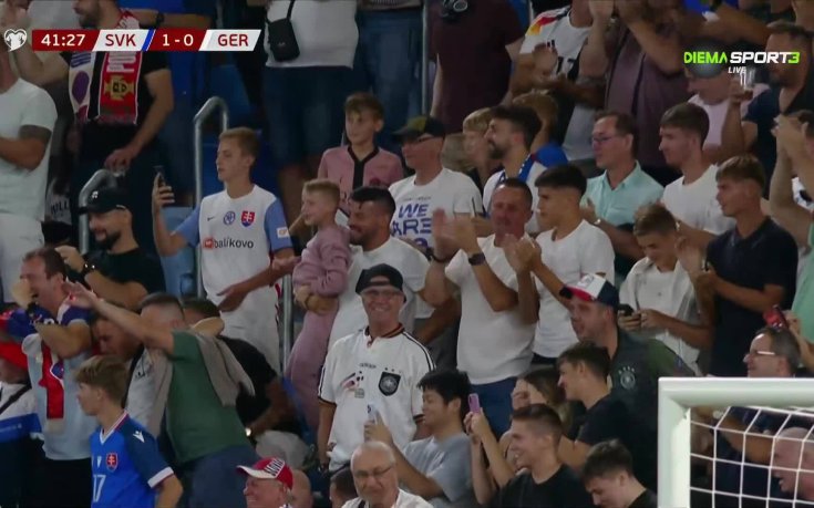 Словакия - Германия 1:0 /първо полувреме/