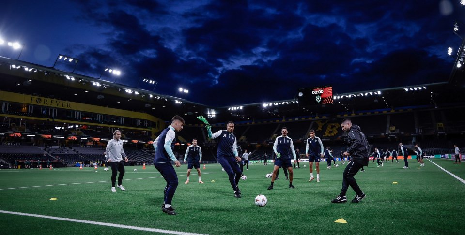 Тренировка на Лудогорец в Берн преди мача с Йънг Бойс1