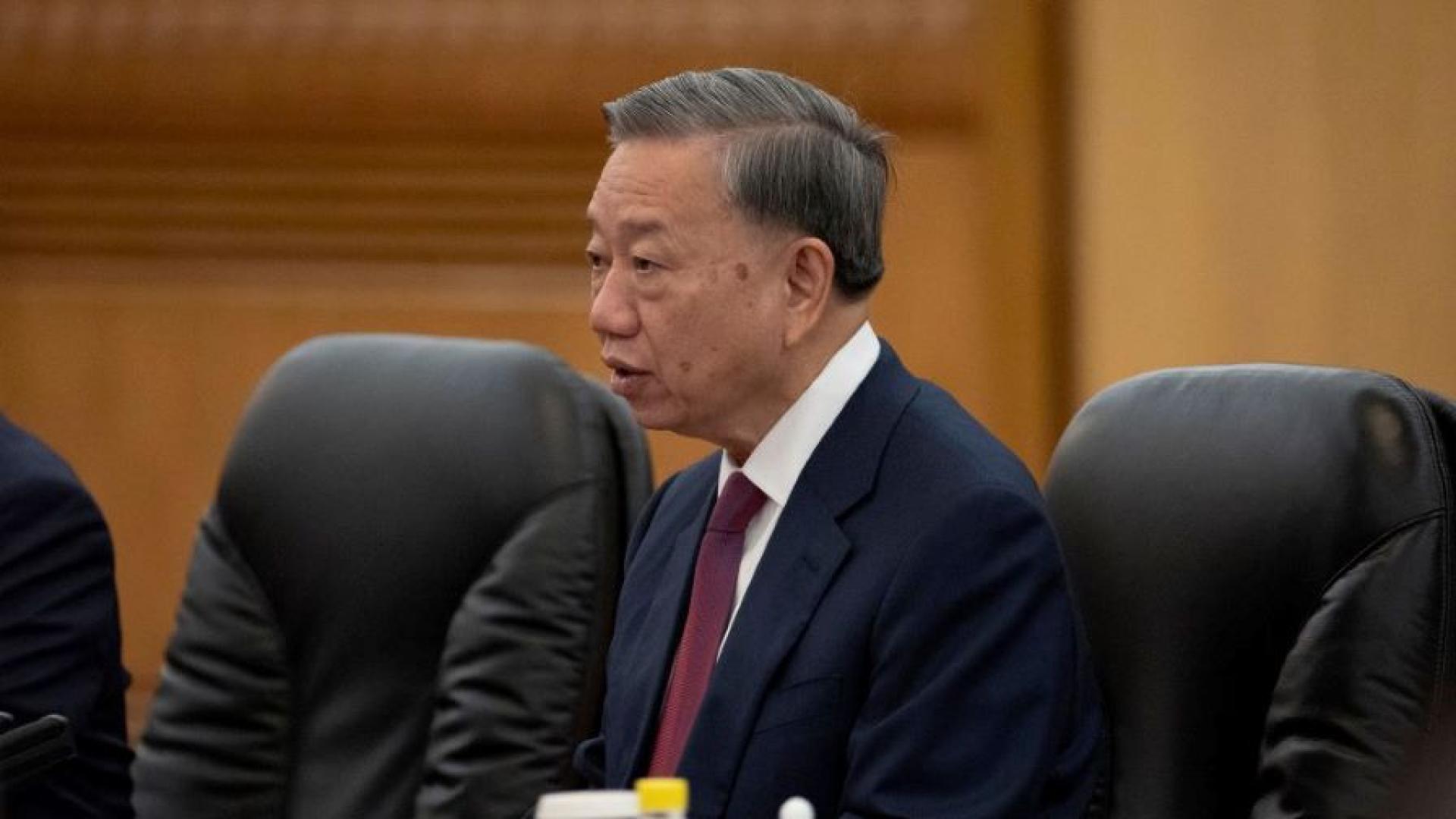 Генералният секретар на Виетнамската комунистическата партия То Лам е на