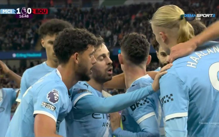 Халанд откри за Манчестър Сити срещу Борнемут