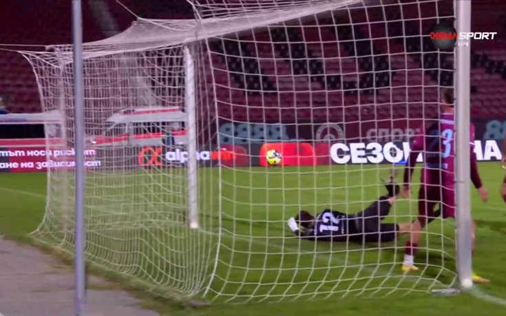 Спасяването на Кристиян Томов срещу Лудогорец